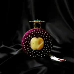 Azure Blossom Circle Turkish Bridal Clutch - Image 5