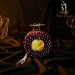 Azure Blossom Circle Turkish Bridal Clutch - Image 2