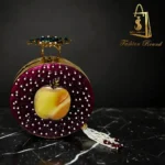 Azure Blossom Circle Turkish Bridal Clutch - Image 4