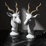 Bronze Crest Antelope Statue