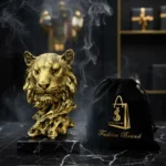 Golden Monarch Lion Sculpture