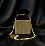 Ottoman Velvet Potli Bridal Hand Bag - Image 12