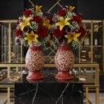 Red Elegance Vase - Image 8