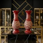 Red Mosaic Elegance Vase