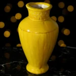 Yellow Glazed Vase - Image 5