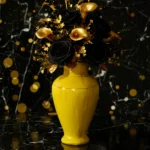 Yellow Glazed Vase - Image 4