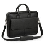 Black Executive Carry – Premium Leather Laptop Bag