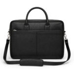 Black Executive Carry – Premium Leather Laptop Bag - Image 3