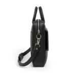 Black Executive Carry – Premium Leather Laptop Bag - Image 4