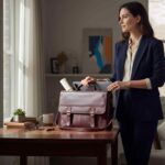 Burgundy Laptop Satchel - Image 2