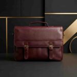 Burgundy Laptop Satchel