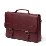 Burgundy Office Satchel – Premium Leather Laptop Bag - Image 7