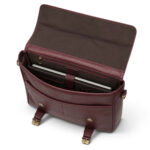Burgundy Office Satchel – Premium Leather Laptop Bag - Image 6