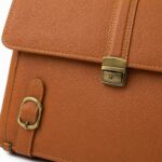 Cognac Work Satchel – Premium Leather Laptop Bag - Image 7