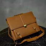Executive Leather Laptop Bag - Image 3