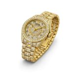Iced Out Gold Watch