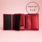 Crimson Pebbled Wallet