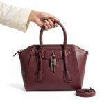 Burgundy Satchel Tote - Image 8