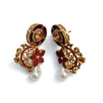 Crimson Regal Earrings