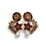 Crimson Regal Earrings - Image 2