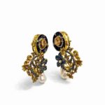 Blue Enamel Earrings - Image 2