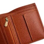 Cognac Trifold Wallet - Image 5