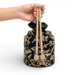 Black Embroidered Potli - Image 4