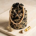 Black Embroidered Potli - Image 5