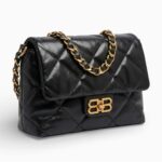 Quilted Noir Handbag - Image 7