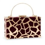 Bordeaux Crackle Clutch - Image 2