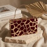 Bordeaux Crackle Clutch - Image 7