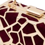 Bordeaux Crackle Clutch - Image 5