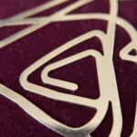 Burgundy Abstract Clutch - Image 4