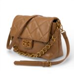 Camel Quilted Shoulderbag - Image 2