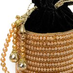 Champagne Pearl Potli - Image 2