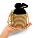 Champagne Pearl Potli - Image 4