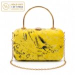 Citrine Marble Clutch