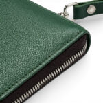 Green Zip-Around Clutch - Image 4