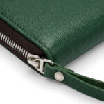 Green Zip-Around Clutch - Image 2