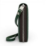Green Zip-Around Clutch - Image 6