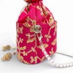 Fuchsia Embroidered Potli - Image 3