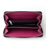 Fuchsia Zip-Around Clutch - Image 3