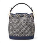 Navy Canvas Bucket Bag - Image 3