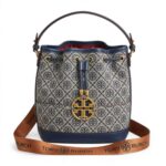 Navy Canvas Bucket Bag