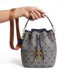 Navy Canvas Bucket Bag - Image 6