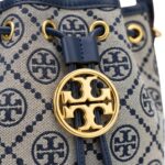 Navy Canvas Bucket Bag - Image 5