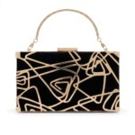 Noir Abstract Clutch