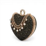 Midnight Heart Clutch