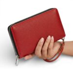 Scarlet Zip-Around Clutch - Image 7