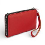 Scarlet Zip-Around Clutch